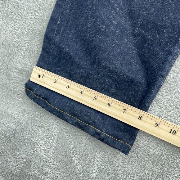 Lands End Square Rigger Mens Traditional Fit Jeans 38 Dark Wash Denim 0625 - Picture 8 of 11